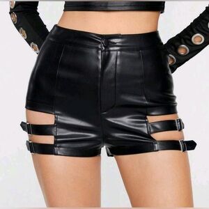 NWOT Faux Leather Shorts
